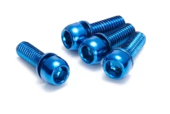Reverse Schrauben Set Für Scheibenbremse M6 X 18mm - 4 Stück - Blau