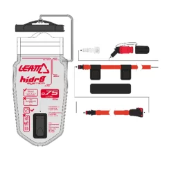 LEATT Reservoir 0,75 L Flat Clean Tech - Trinkblase