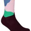 POC Essential Print Sock - Color Splashes Multi Opal/Basalt