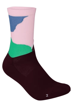 POC Essential Print Sock - Color Splashes Multi Opal/Basalt