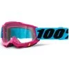 100% Accuri Gen.2 Anti Fog Brille Clear - Pink/Türkis