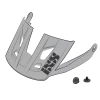 IXS Ersatz Visier + Pins Für Trigger AM - Grau