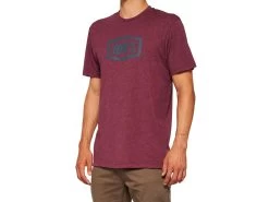 100% Icon T-Shirt - Maroon Heather