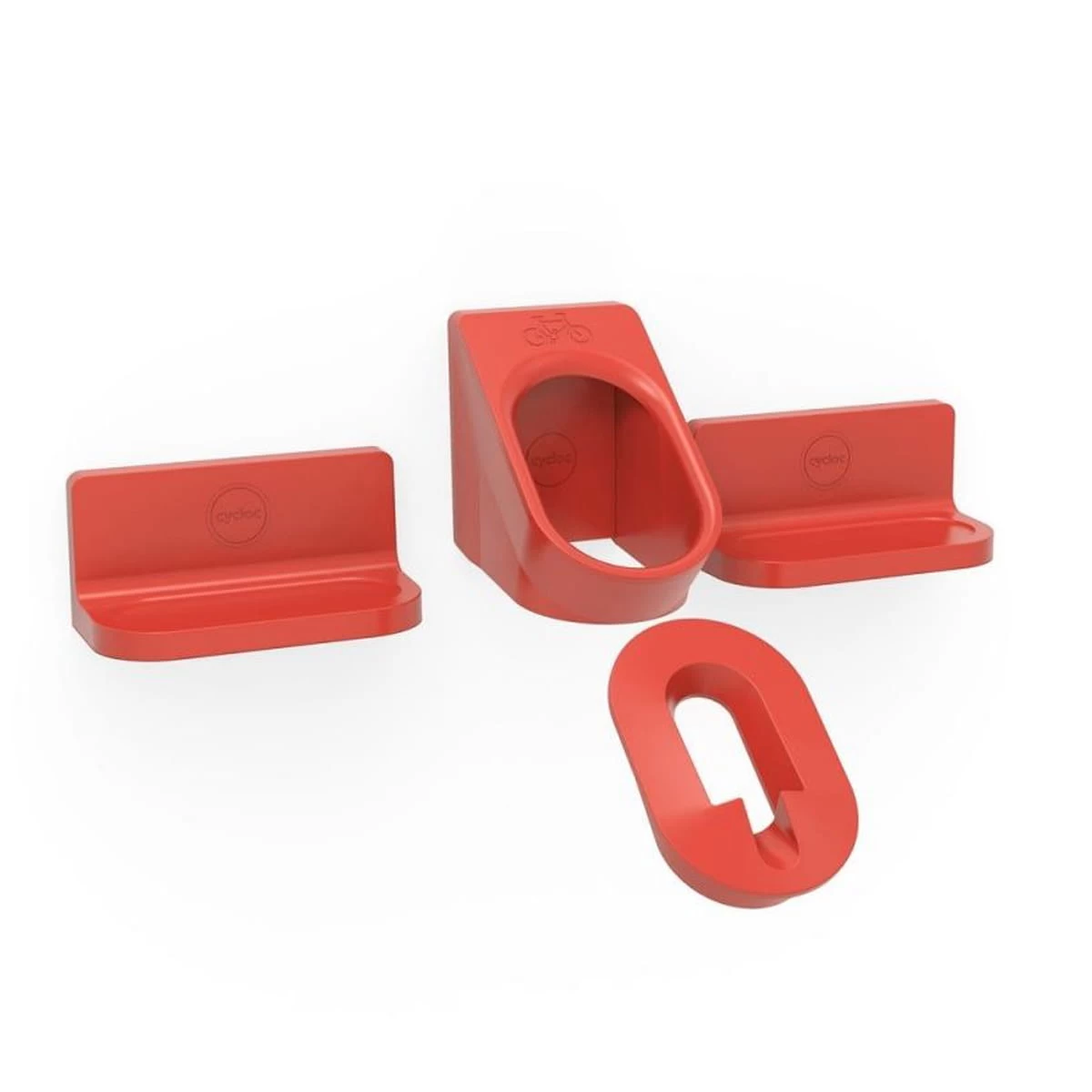 Cycloc Superhero Fahrradhalterung - Rot 1 Cycloc Superhero Fahrradhalterung - Rot