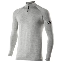 SIXS Langarm Funktions T-Shirt TS13 Merino - Grau