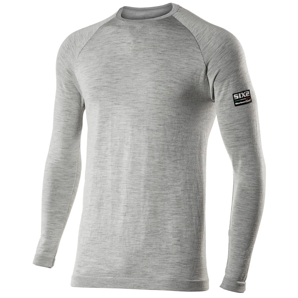 SIXS Langarm Funktions T-Shirt TS2 Merino - Grau 1 SIXS Langarm Funktions T-Shirt TS2 Merino - Grau