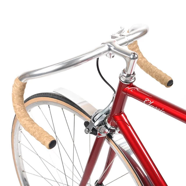 Classic Alloy Schutzbleche Set - VR + HR - Silber Poliert 2 Classic Alloy Schutzbleche Set - VR + HR - Silber Poliert – Bild 2