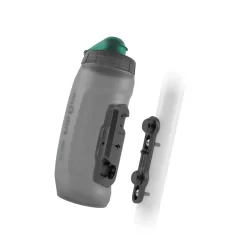 Fidlock Bottle 590 Antibacterial + Bike Base - Grau/türkis