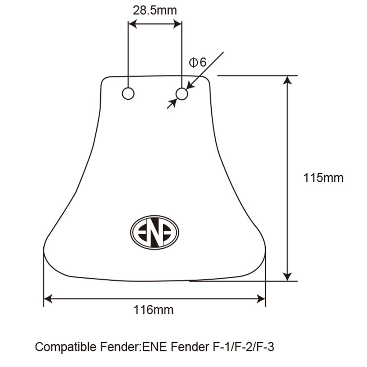Dia-Compe ENE Schutzblech Fender 3 Dia-Compe ENE Schutzblech Fender – Bild 3