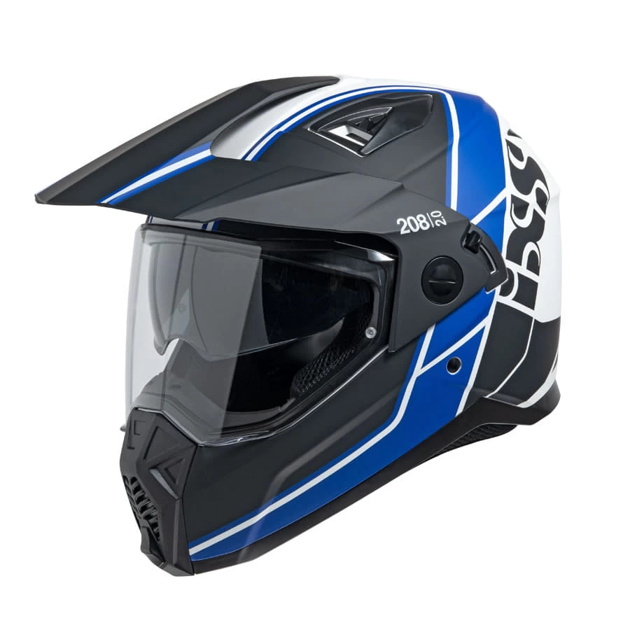 IXS 208 2.0 Motorradhelm - Matt Schwarz-blau 1 IXS 208 2.0 Motorradhelm - Matt Schwarz-blau